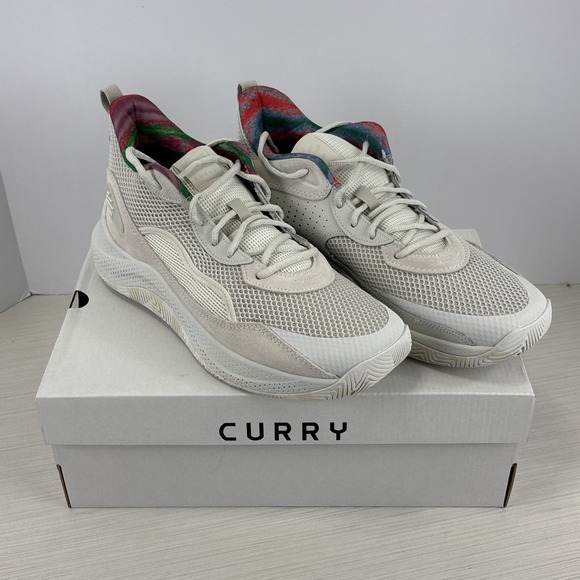 Under Armour Other - Under Armour Mens Sz 10.5 White Curry 3Z 24 SDE Basketball Shoe 3028191-114 NEW
